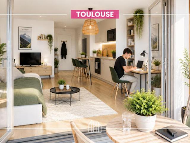 Appartement Toulouse 1 pièce JARDINS ÉLIA ? PROCHE PARCS