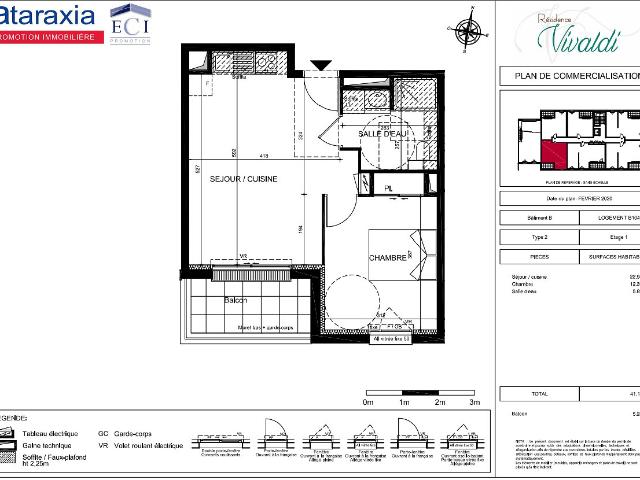 Appartement Tours 2 pièce s