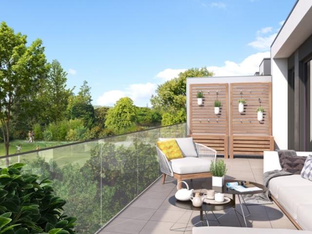 Appartement traversant au calme, vue dégagée et commerces