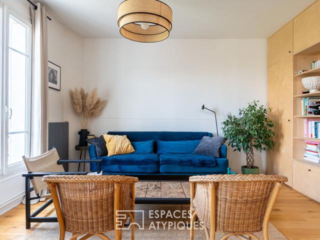 Appartement traversant au dernier étage avec vue dégagée