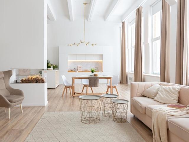 Appartement traversant 3 chambres et double exterieur