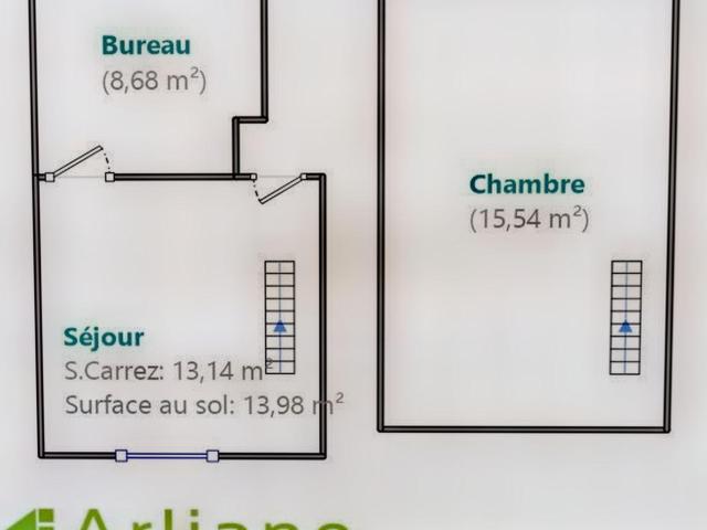 Appartement tranquille, avec jardin