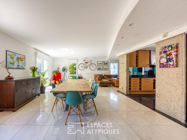 Appartement type loft d'architecte avec jardin plein sud