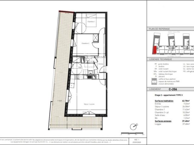 Appartement Type 3 Disponible de Suite sur Angers emplacement privilégié
