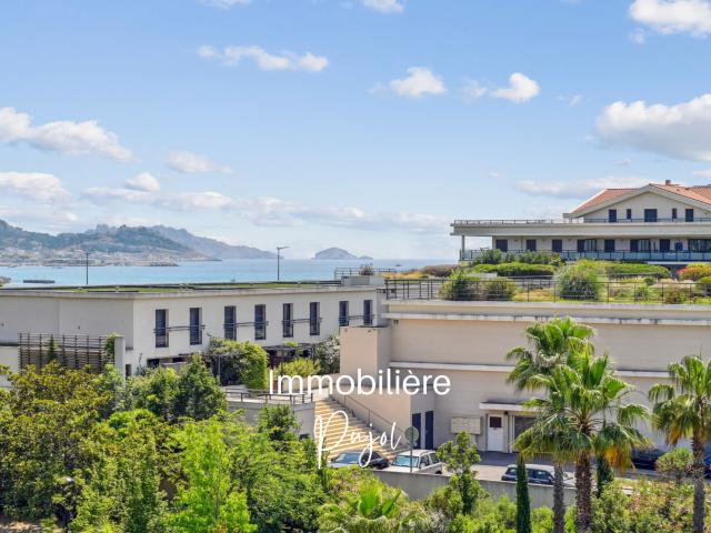 Appartement Type 3 vue mer avec deux terrasses et garage Marseille 13008 Saint Giniez / Prado Borely