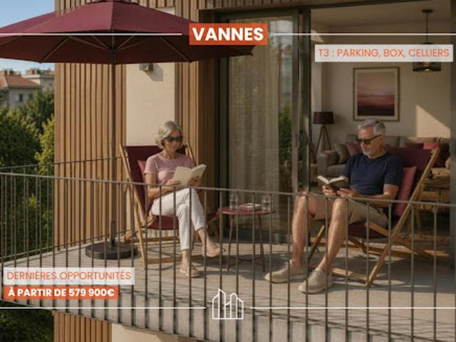 Appartement Vannes 3 pièces RÉSIDENCE MALO PROX COMMODITÉS