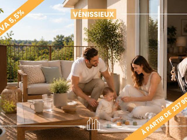 Appartement Venissieux 4 pièces JARDINS DES LILAS PROCHE COMMERCES