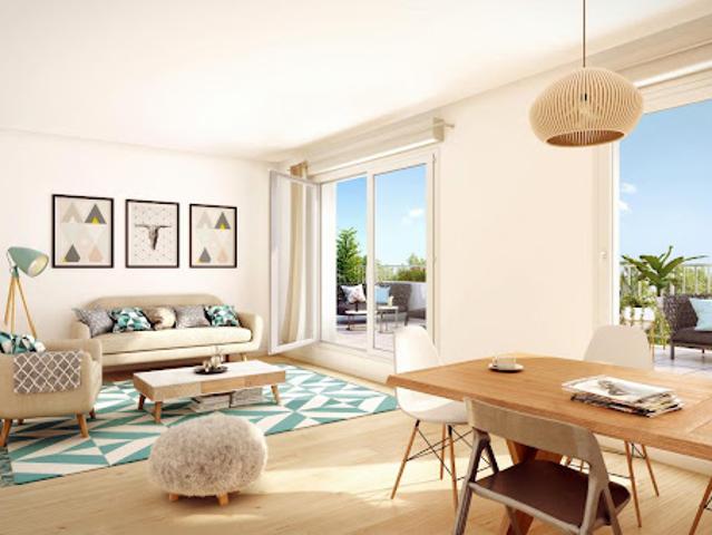 Appartement Villeneuve la Garenne 2 pièces RÉSIDENCE DES BOIS ÉPURÉS