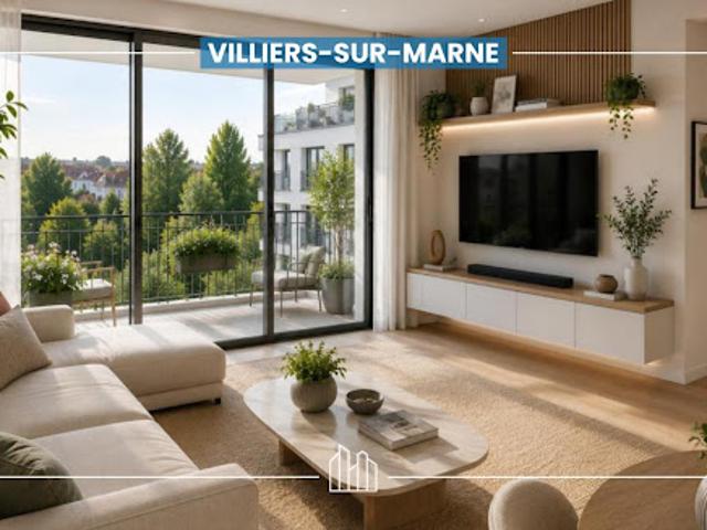 Appartement Villiers sur Marne 2 pièces RÉSIDENCE ELORA PROX CENTRE VILLE