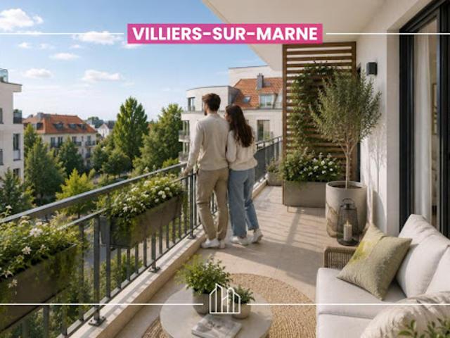 Appartement Villiers sur Marne 4 pièces RÉSIDENCE FONTAINE PROX COMMERCES