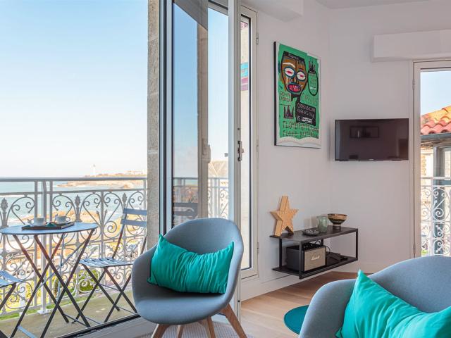 Appartement Vue Ocean, Balcon Et Parking Biarritz Plateau. 55m² Biarritz