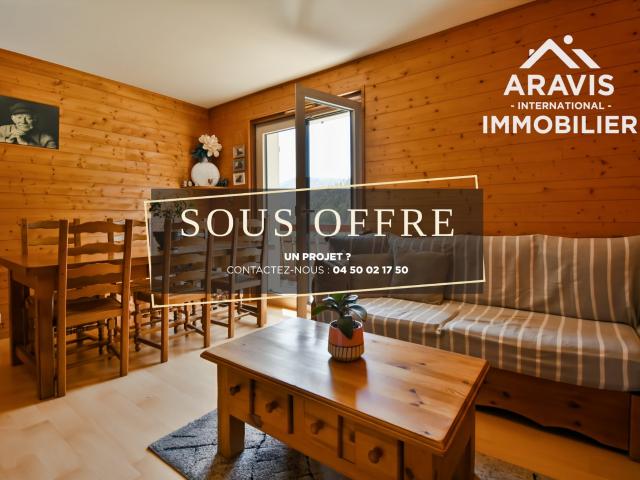 Appartement vue montagnes avec balcon et garage 52m² Montmin
