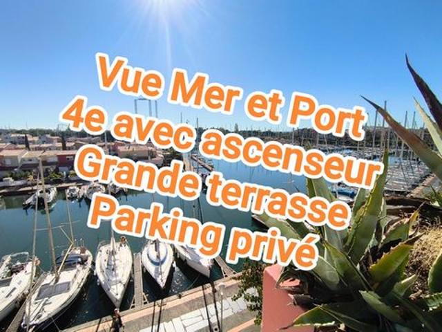 Appartement vue Port et Mer avec grande terrasse