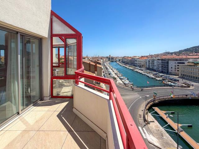 Appartement Vue panoramique Terasse Asc Garage 74m² Sète