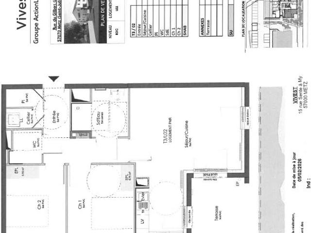 ▷ Appartement à louer • Metz • 61 m² • 527 € | immoRegion
