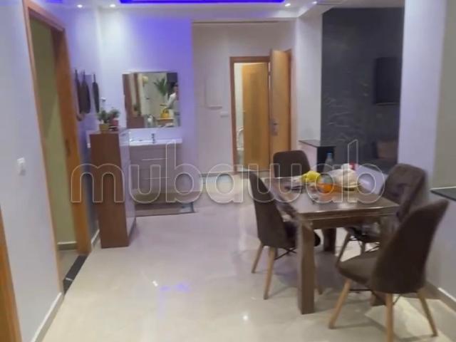 Appartement à louer à Ain Aouda. Superficie 120 m². Salon Marocain, sécurité