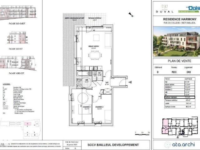 Appartement à louer à Bailleul, Hauts de France, €