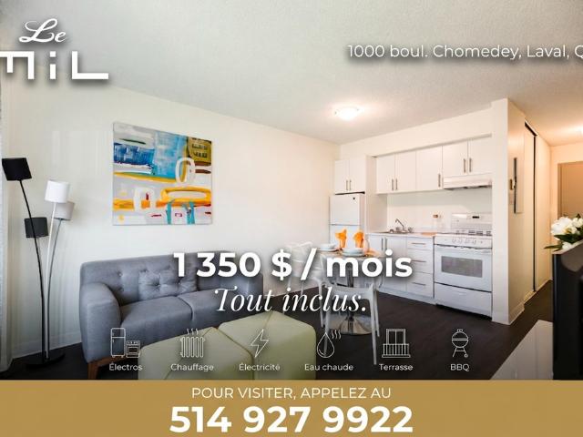 Appartement à Louer 1000 Boul. Chomedey, Laval, Chomedey Laval 1 photos | Logis Québec
