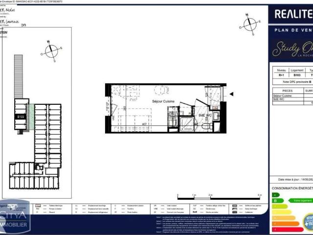 Appartement à louer 1 pièce 17.9m²