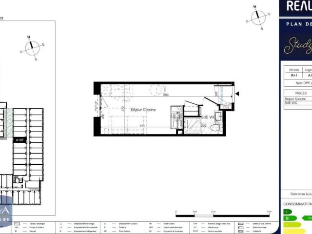 Appartement à louer 1 pièce 17.9m²