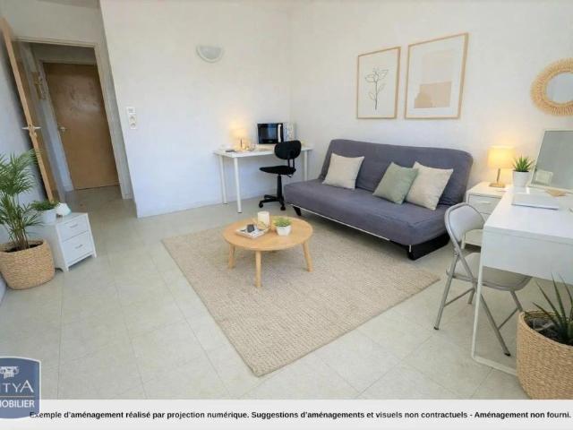 Appartement à louer 1 pièce 19.6m²