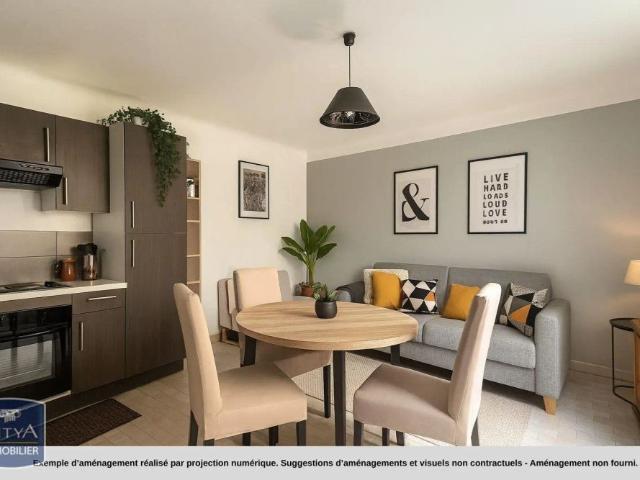 Appartement à louer 2 pièces 37.3m²