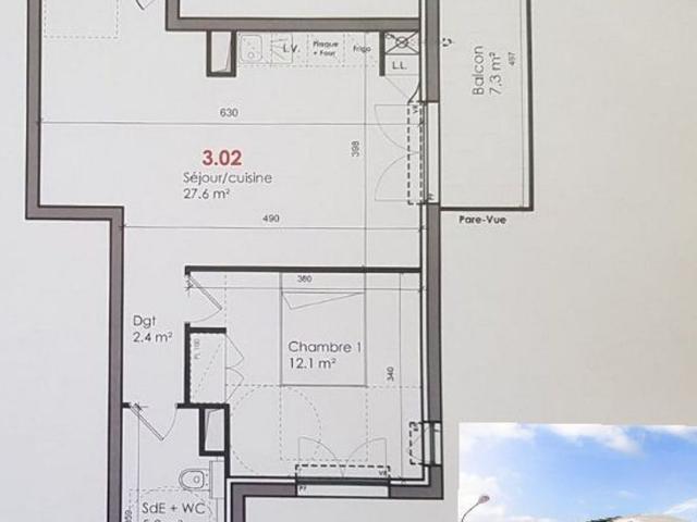 Appartement à louer 2 pièces • 49 m2 Vigneux sur Seine