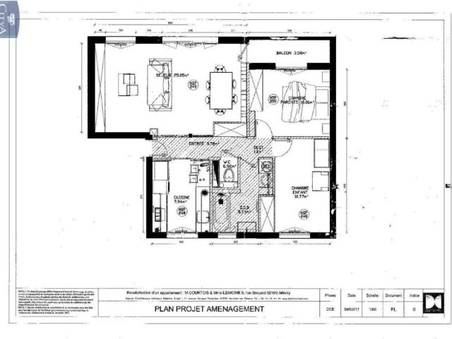 Appartement à louer 3 pièces 65m²