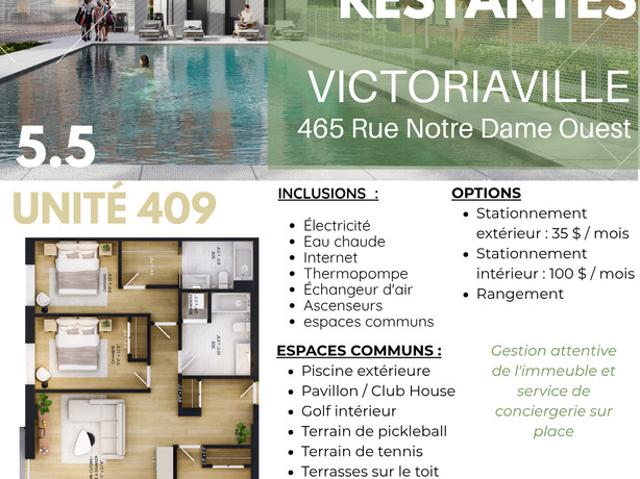 Appartement à Louer 465 rue notre dame ouest, Victoriaville 17 photos | Logis Québec