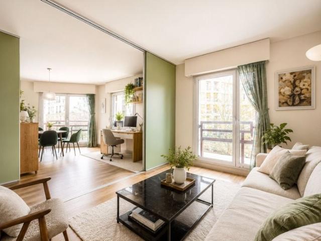 Appartement à vendre 4 pièces Paris 19Eme Arrondissement L. 70m² Paris 19ème