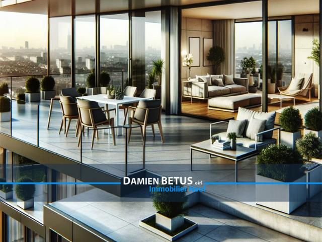 Appartement à vendre 5 pièces SAINT NAZAIRE 44, dernier étage, terrasse panoramique