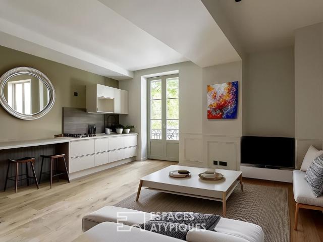 Appartement rénové avec vue sur la Saône