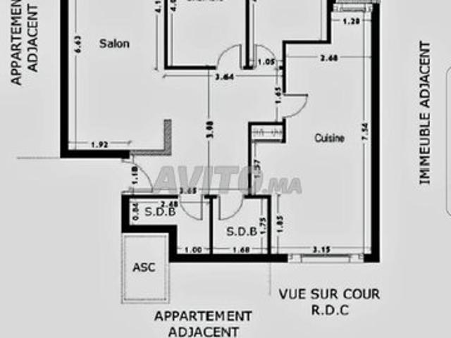 Appartement à vendre 92 m² à Casablanca