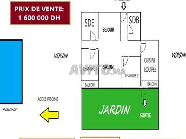 Appartement à vendre 97 m² à Temara