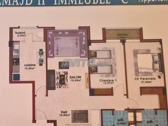 Appartement à vendre 96 m² à Casablanca