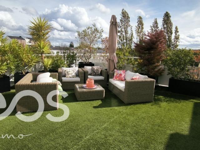 Duplex 100m²/ 3 chambres / Terrasse 50m²Sud / Balcons / Parking