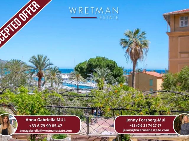 3 pièces en plein cœur de la vieille ville avec vue mer Menton