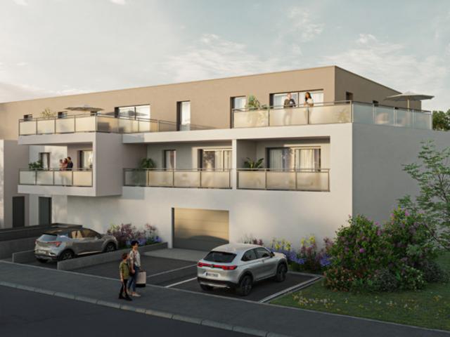 appartement à vendre 2 pièces HETTANGE GRANDE 57 avec une grande terrasse et parking