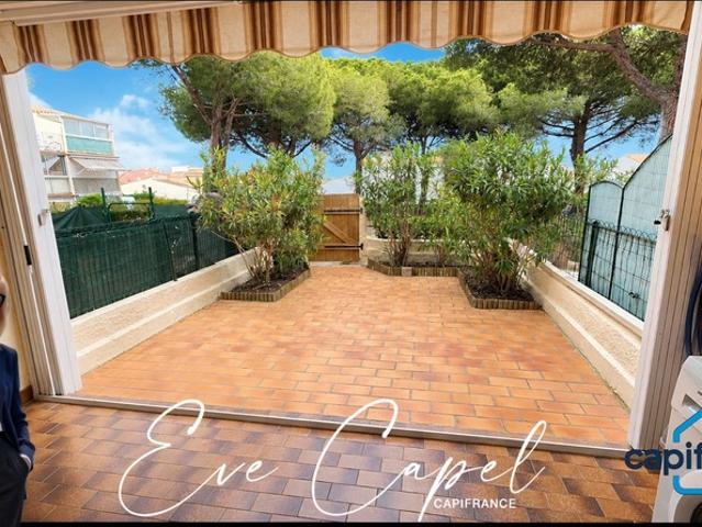 Appartement à vendre 2 pièces LE CAP D'AGDE 34, rez de jardin avec parking privatif