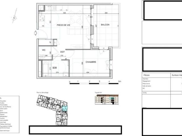 appartement à vendre 2 pièces parking balcon BOURG EN BRESSE 01000