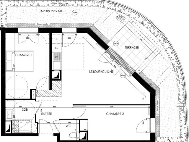 Beau T3 avec jardin et 2 parkings!