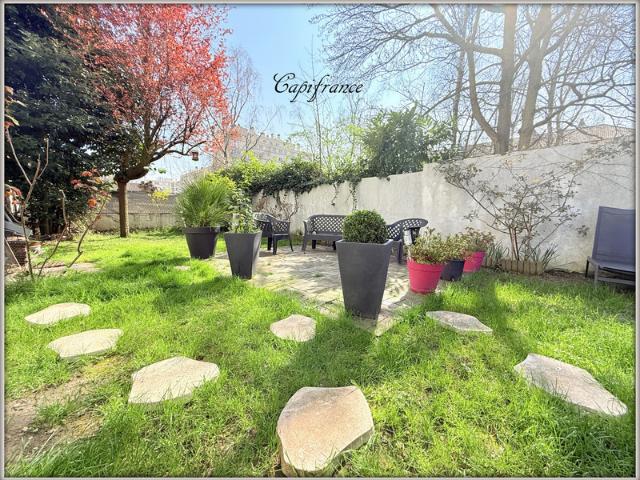 Appartement à vendre 3 pièces 69 m² avec jardin de 110 m² sans aucun vis à vis ! parking + cave