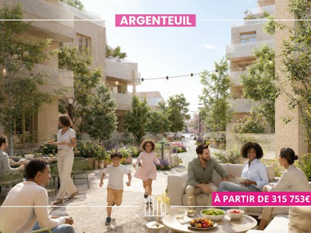 Appartement Argenteuil 3 pièces RÉSIDENCE LILA PROX COMMODITÉS