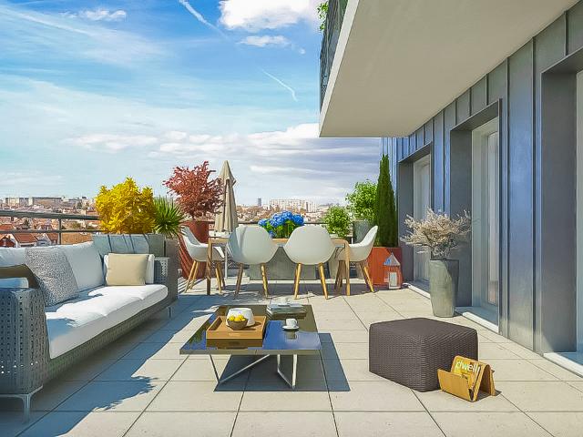 Appartement Arras dernier étage et grande terrasse