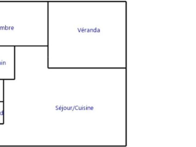appartement deu pièces avec terrasse orientée sud et chambre plu