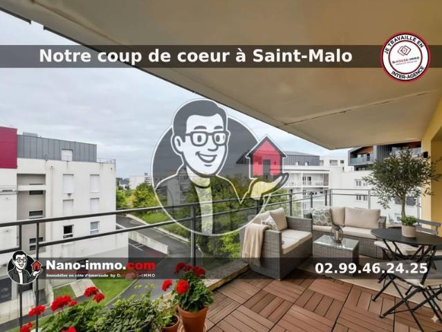 Appartement avec grand balcon à Saint Malo