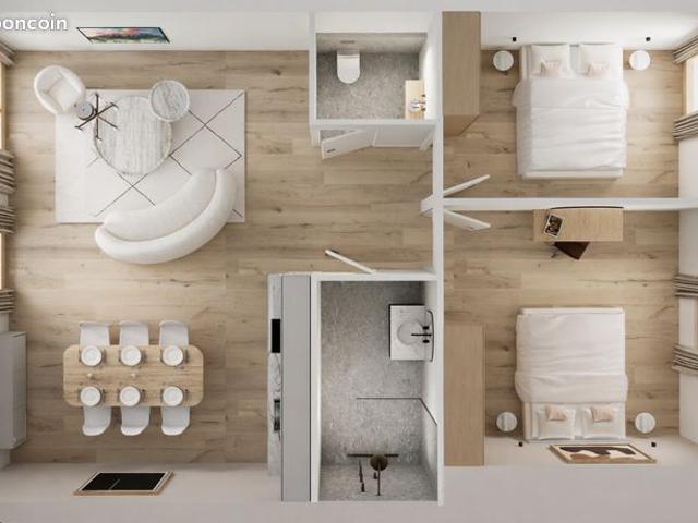 Appartement de 62.26 m² avec jardin de 90m², quartier cathédrale de Troyes