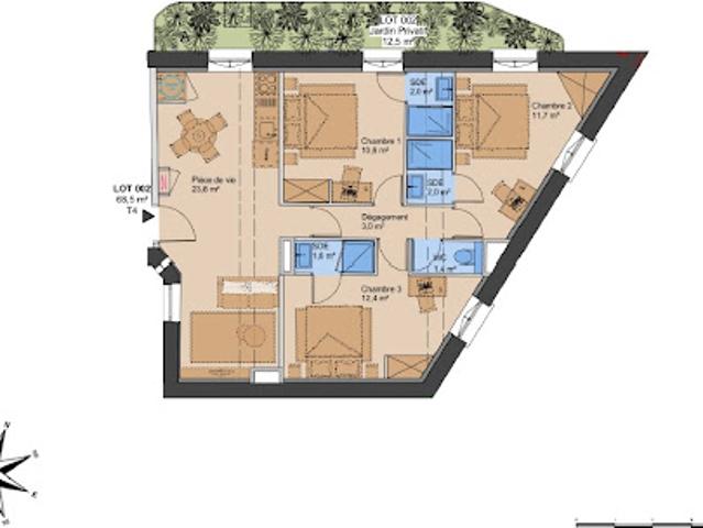 Appartement avec terrasse