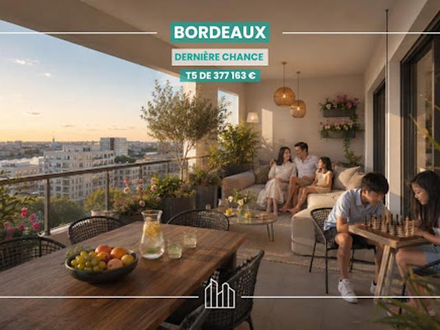 Appartement Bordeaux 5 pièces APPARTEMENT T5 DE 113 M² AVEC LOGGIA DE 17,20 M²