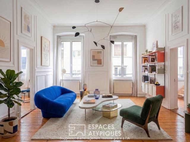 Appartement bourgeois et ses hauts plafonds